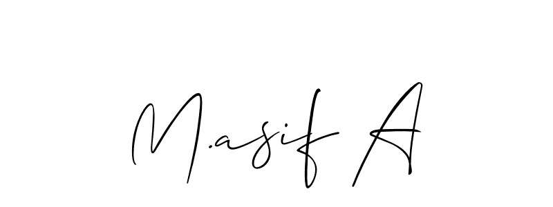 You can use this online signature creator to create a handwritten signature for the name M.asif A. This is the best online autograph maker. M.asif A signature style 2 images and pictures png