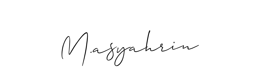 Similarly Allison_Script is the best handwritten signature design. Signature creator online .You can use it as an online autograph creator for name M.asyahrin. M.asyahrin signature style 2 images and pictures png