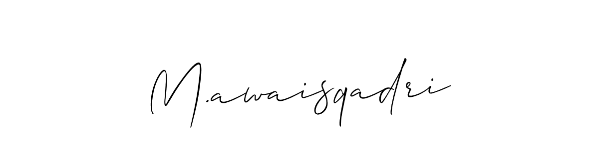 Make a beautiful signature design for name M.awaisqadri. Use this online signature maker to create a handwritten signature for free. M.awaisqadri signature style 2 images and pictures png