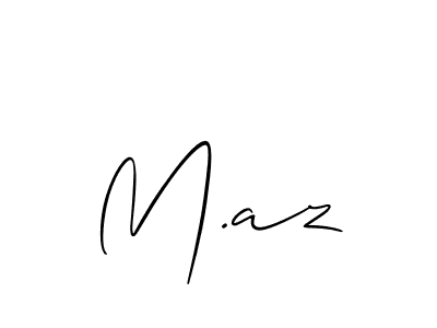 Make a beautiful signature design for name M.az. Use this online signature maker to create a handwritten signature for free. M.az signature style 2 images and pictures png