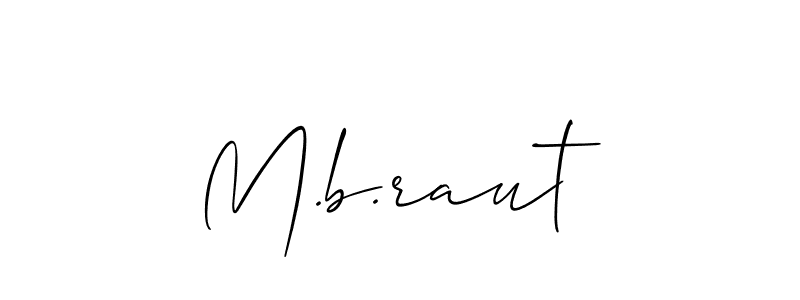 Make a beautiful signature design for name M.b.raut. Use this online signature maker to create a handwritten signature for free. M.b.raut signature style 2 images and pictures png