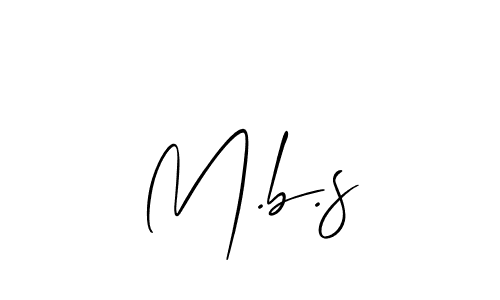 M.b.s stylish signature style. Best Handwritten Sign (Allison_Script) for my name. Handwritten Signature Collection Ideas for my name M.b.s. M.b.s signature style 2 images and pictures png