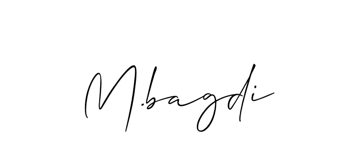 M.bagdi stylish signature style. Best Handwritten Sign (Allison_Script) for my name. Handwritten Signature Collection Ideas for my name M.bagdi. M.bagdi signature style 2 images and pictures png