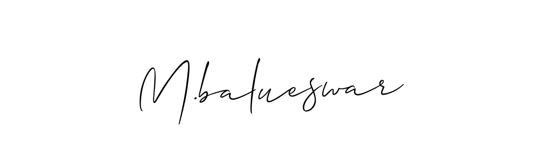 Check out images of Autograph of M.balueswar name. Actor M.balueswar Signature Style. Allison_Script is a professional sign style online. M.balueswar signature style 2 images and pictures png