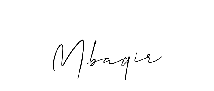 You can use this online signature creator to create a handwritten signature for the name M.baqir. This is the best online autograph maker. M.baqir signature style 2 images and pictures png