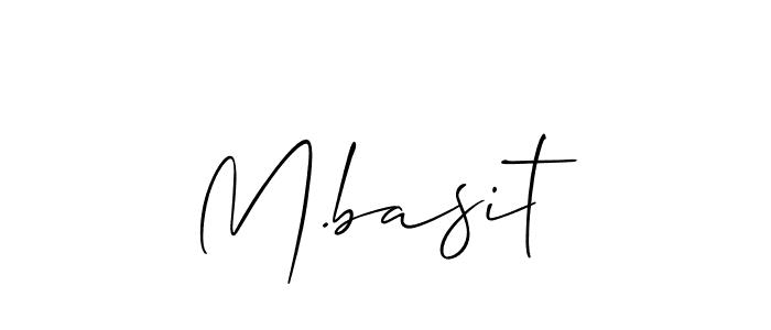 Also we have M.basit name is the best signature style. Create professional handwritten signature collection using Allison_Script autograph style. M.basit signature style 2 images and pictures png