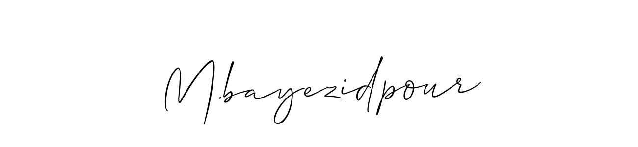 This is the best signature style for the M.bayezidpour name. Also you like these signature font (Allison_Script). Mix name signature. M.bayezidpour signature style 2 images and pictures png