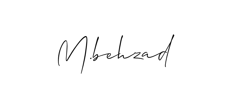 Make a beautiful signature design for name M.behzad. Use this online signature maker to create a handwritten signature for free. M.behzad signature style 2 images and pictures png