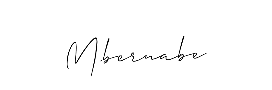 Also we have M.bernabe name is the best signature style. Create professional handwritten signature collection using Allison_Script autograph style. M.bernabe signature style 2 images and pictures png