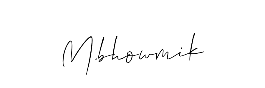 if you are searching for the best signature style for your name M.bhowmik. so please give up your signature search. here we have designed multiple signature styles  using Allison_Script. M.bhowmik signature style 2 images and pictures png