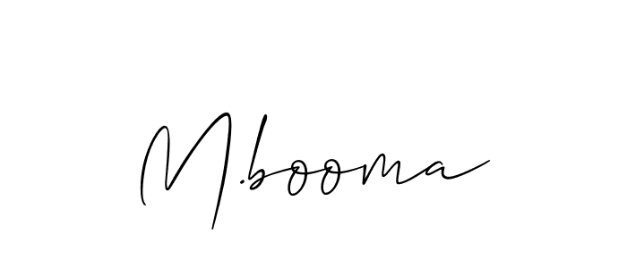 Make a short M.booma signature style. Manage your documents anywhere anytime using Allison_Script. Create and add eSignatures, submit forms, share and send files easily. M.booma signature style 2 images and pictures png