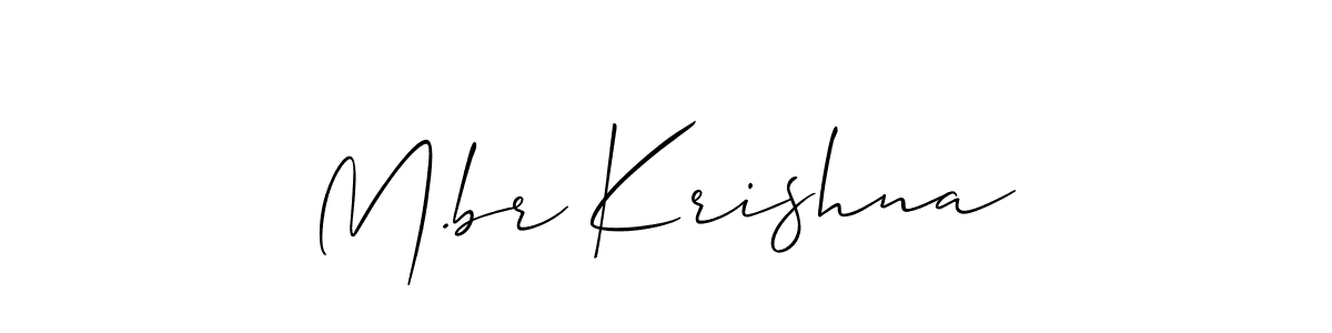 How to Draw M.br Krishna signature style? Allison_Script is a latest design signature styles for name M.br Krishna. M.br Krishna signature style 2 images and pictures png