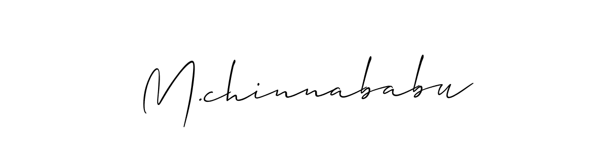Similarly Allison_Script is the best handwritten signature design. Signature creator online .You can use it as an online autograph creator for name M.chinnababu. M.chinnababu signature style 2 images and pictures png