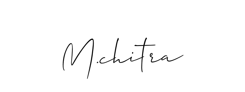 Once you've used our free online signature maker to create your best signature Allison_Script style, it's time to enjoy all of the benefits that M.chitra name signing documents. M.chitra signature style 2 images and pictures png