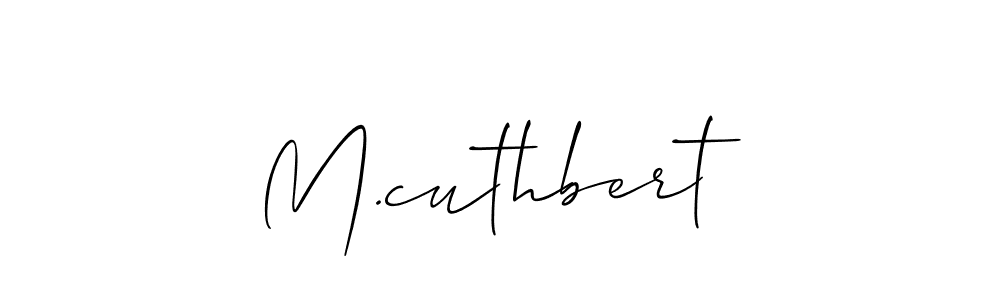 This is the best signature style for the M.cuthbert name. Also you like these signature font (Allison_Script). Mix name signature. M.cuthbert signature style 2 images and pictures png