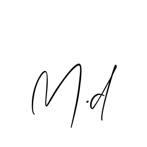 How to Draw M.d signature style? Allison_Script is a latest design signature styles for name M.d. M.d signature style 2 images and pictures png