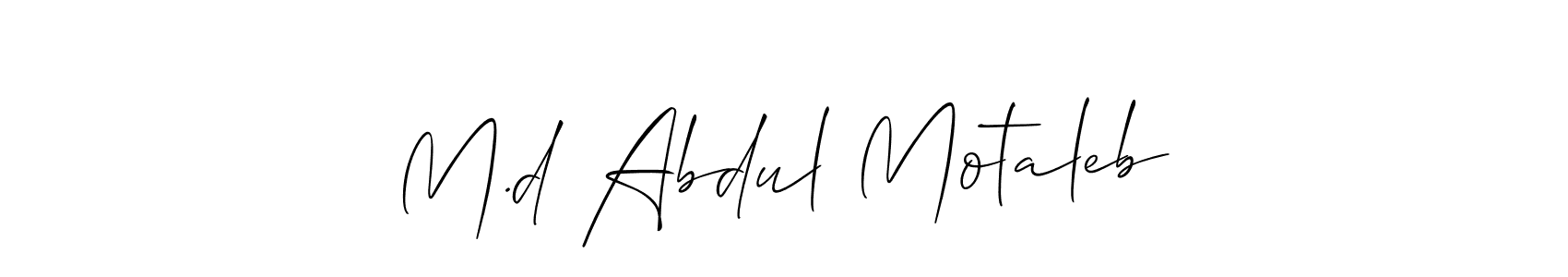 Best and Professional Signature Style for M.d Abdul Motaleb. Allison_Script Best Signature Style Collection. M.d Abdul Motaleb signature style 2 images and pictures png