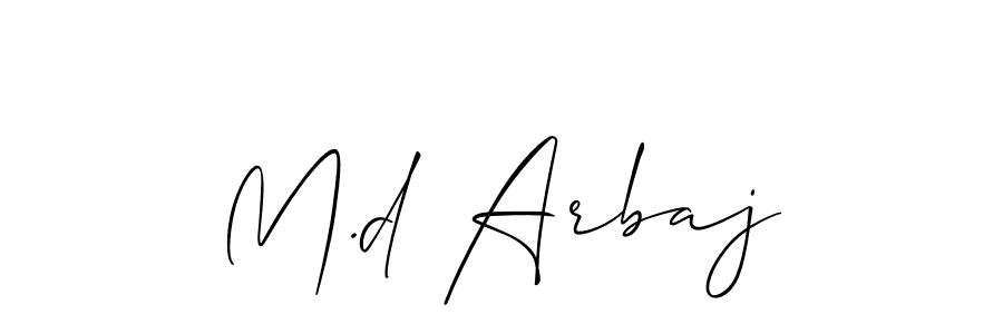 Make a beautiful signature design for name M.d Arbaj. Use this online signature maker to create a handwritten signature for free. M.d Arbaj signature style 2 images and pictures png