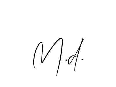 Here are the top 10 professional signature styles for the name M.d.. These are the best autograph styles you can use for your name. M.d. signature style 2 images and pictures png