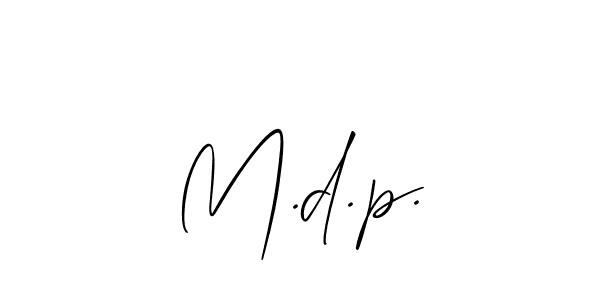 Make a beautiful signature design for name M.d.p.. Use this online signature maker to create a handwritten signature for free. M.d.p. signature style 2 images and pictures png