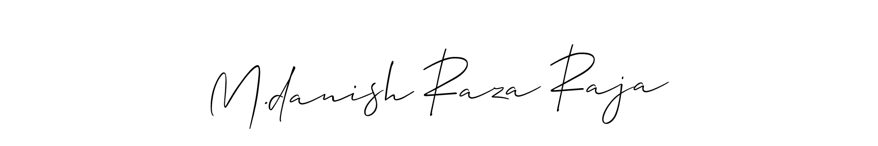 Best and Professional Signature Style for M.danish Raza Raja. Allison_Script Best Signature Style Collection. M.danish Raza Raja signature style 2 images and pictures png