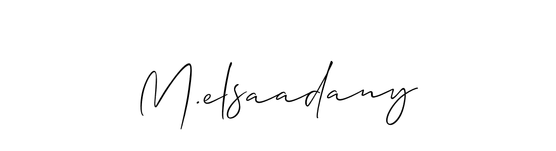 Check out images of Autograph of M.elsaadany name. Actor M.elsaadany Signature Style. Allison_Script is a professional sign style online. M.elsaadany signature style 2 images and pictures png