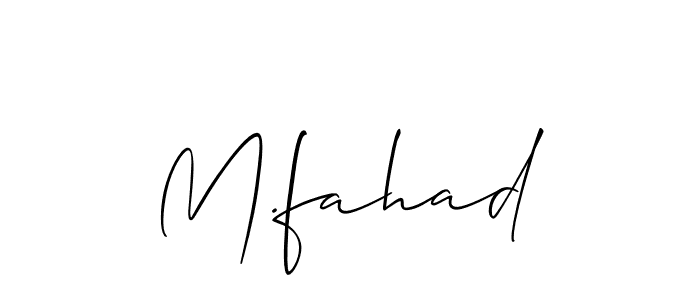 M.fahad stylish signature style. Best Handwritten Sign (Allison_Script) for my name. Handwritten Signature Collection Ideas for my name M.fahad. M.fahad signature style 2 images and pictures png