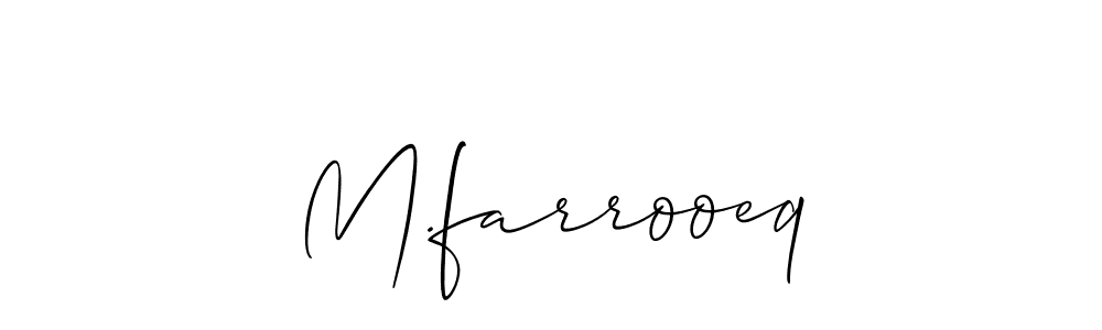 Check out images of Autograph of M.farrooeq name. Actor M.farrooeq Signature Style. Allison_Script is a professional sign style online. M.farrooeq signature style 2 images and pictures png