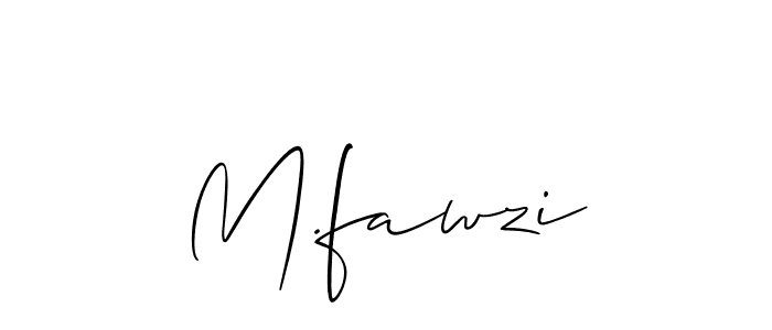 How to Draw M.fawzi signature style? Allison_Script is a latest design signature styles for name M.fawzi. M.fawzi signature style 2 images and pictures png