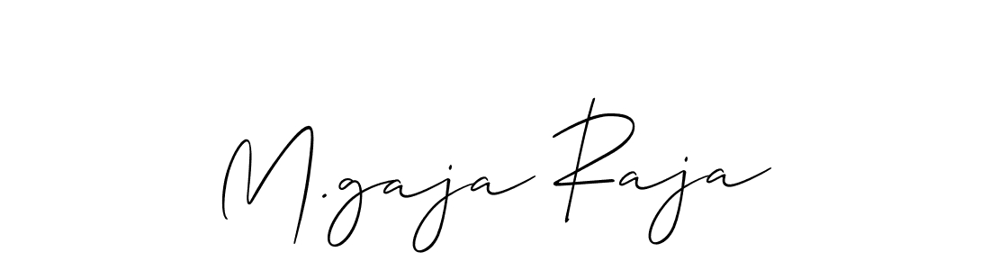 Also You can easily find your signature by using the search form. We will create M.gaja Raja name handwritten signature images for you free of cost using Allison_Script sign style. M.gaja Raja signature style 2 images and pictures png