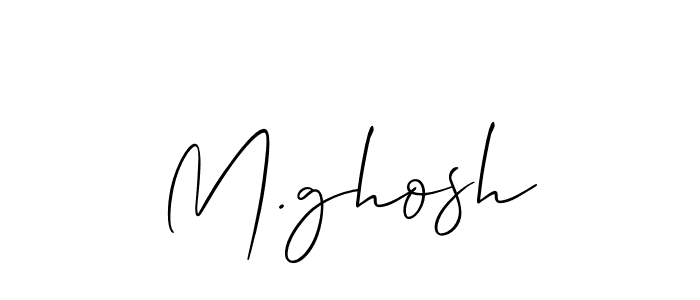 How to Draw M.ghosh signature style? Allison_Script is a latest design signature styles for name M.ghosh. M.ghosh signature style 2 images and pictures png