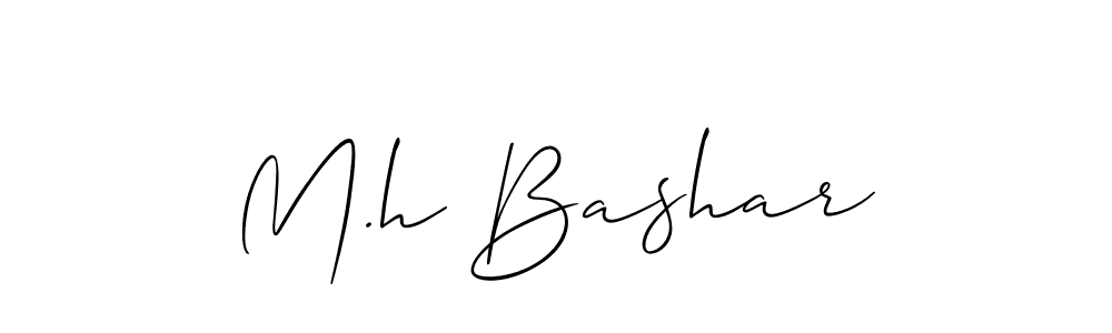 Use a signature maker to create a handwritten signature online. With this signature software, you can design (Allison_Script) your own signature for name M.h Bashar. M.h Bashar signature style 2 images and pictures png