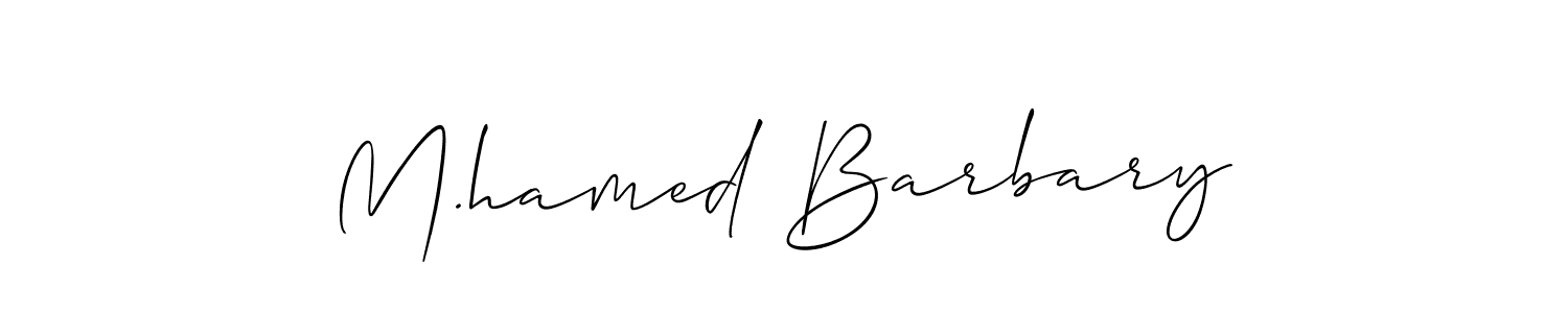 Best and Professional Signature Style for M.hamed Barbary. Allison_Script Best Signature Style Collection. M.hamed Barbary signature style 2 images and pictures png