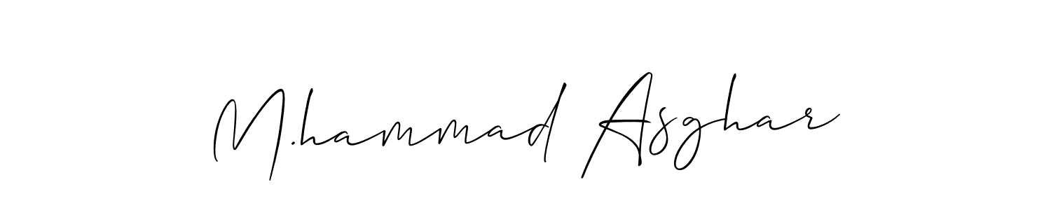 Design your own signature with our free online signature maker. With this signature software, you can create a handwritten (Allison_Script) signature for name M.hammad Asghar. M.hammad Asghar signature style 2 images and pictures png