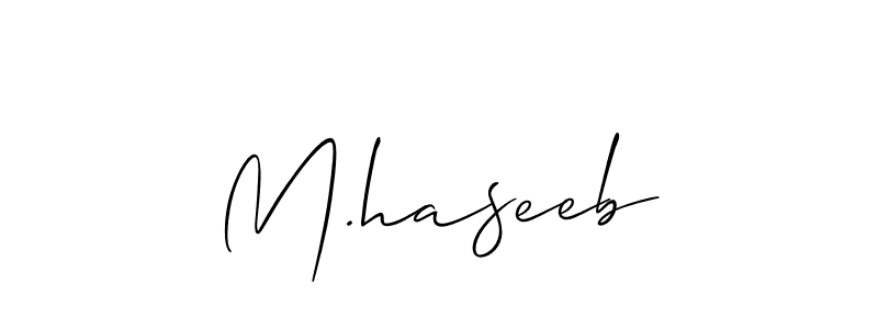 It looks lik you need a new signature style for name M.haseeb. Design unique handwritten (Allison_Script) signature with our free signature maker in just a few clicks. M.haseeb signature style 2 images and pictures png