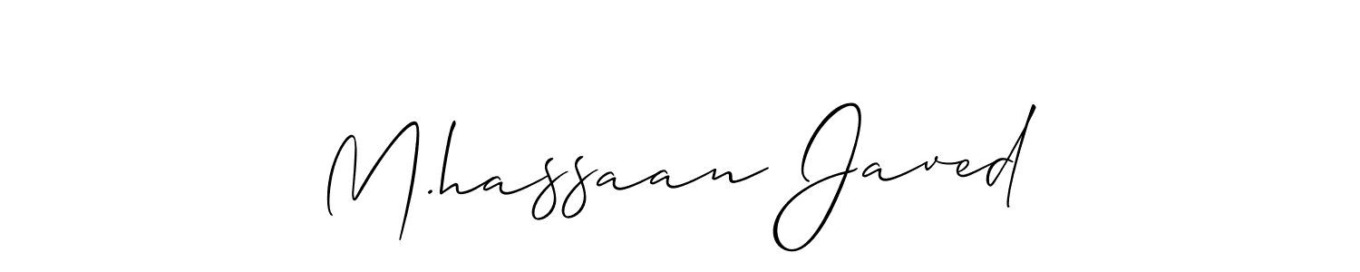 if you are searching for the best signature style for your name M.hassaan Javed. so please give up your signature search. here we have designed multiple signature styles  using Allison_Script. M.hassaan Javed signature style 2 images and pictures png