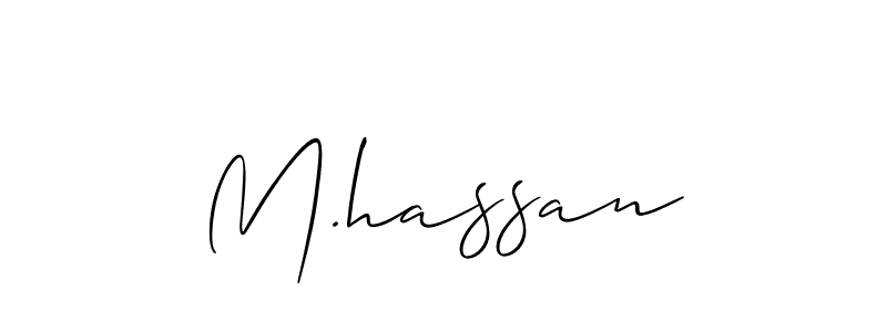 M.hassan stylish signature style. Best Handwritten Sign (Allison_Script) for my name. Handwritten Signature Collection Ideas for my name M.hassan. M.hassan signature style 2 images and pictures png