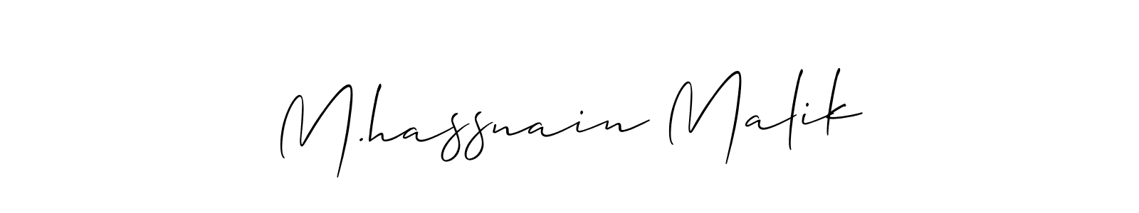 You can use this online signature creator to create a handwritten signature for the name M.hassnain Malik. This is the best online autograph maker. M.hassnain Malik signature style 2 images and pictures png