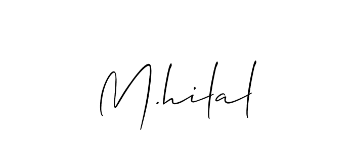 Similarly Allison_Script is the best handwritten signature design. Signature creator online .You can use it as an online autograph creator for name M.hilal. M.hilal signature style 2 images and pictures png