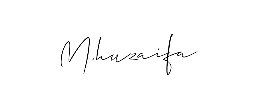 Also we have M.huzaifa name is the best signature style. Create professional handwritten signature collection using Allison_Script autograph style. M.huzaifa signature style 2 images and pictures png