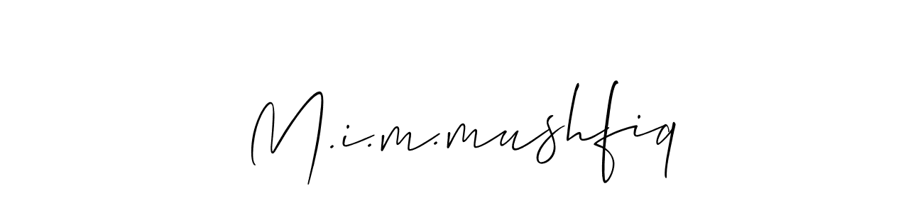 You should practise on your own different ways (Allison_Script) to write your name (M.i.m.mushfiq) in signature. don't let someone else do it for you. M.i.m.mushfiq signature style 2 images and pictures png