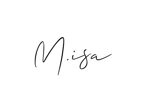 How to Draw M.isa signature style? Allison_Script is a latest design signature styles for name M.isa. M.isa signature style 2 images and pictures png