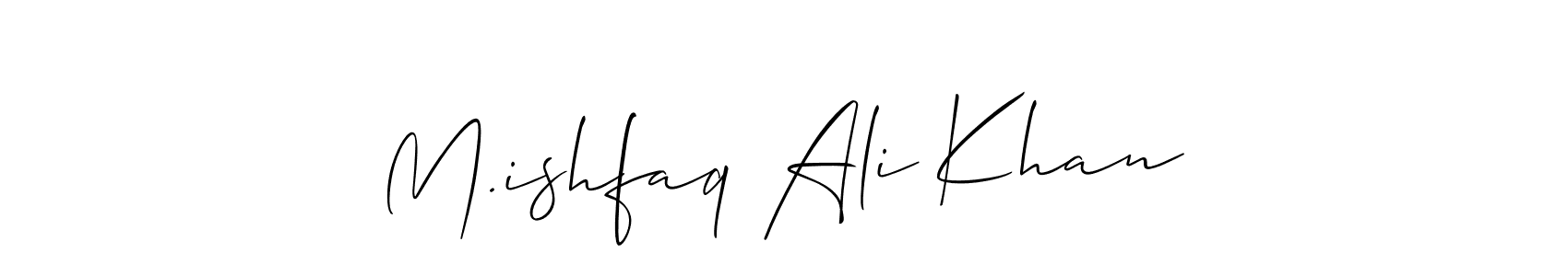Here are the top 10 professional signature styles for the name M.ishfaq Ali Khan. These are the best autograph styles you can use for your name. M.ishfaq Ali Khan signature style 2 images and pictures png