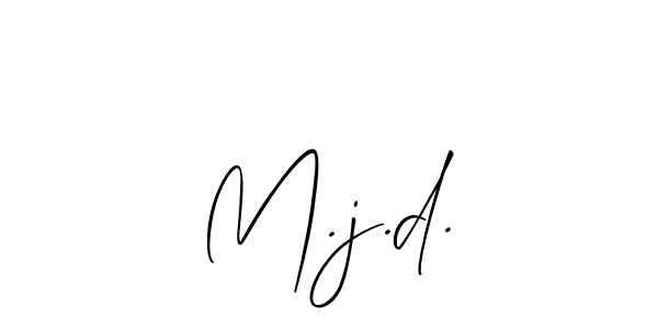 Once you've used our free online signature maker to create your best signature Allison_Script style, it's time to enjoy all of the benefits that M.j.d. name signing documents. M.j.d. signature style 2 images and pictures png