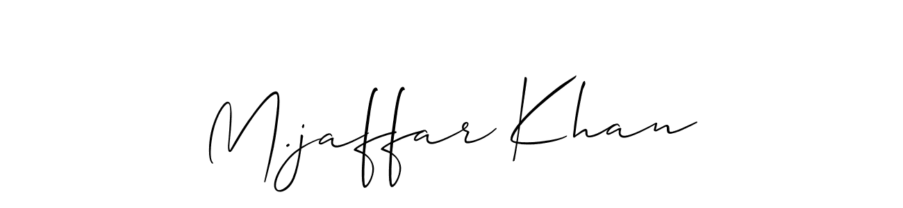 It looks lik you need a new signature style for name M.jaffar Khan. Design unique handwritten (Allison_Script) signature with our free signature maker in just a few clicks. M.jaffar Khan signature style 2 images and pictures png