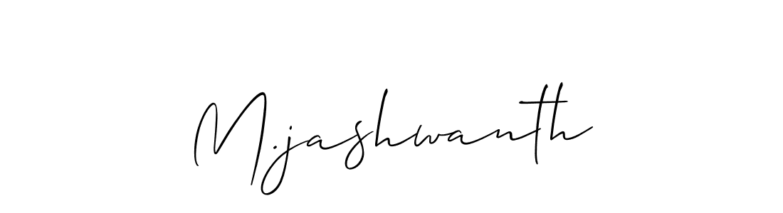 if you are searching for the best signature style for your name M.jashwanth. so please give up your signature search. here we have designed multiple signature styles  using Allison_Script. M.jashwanth signature style 2 images and pictures png