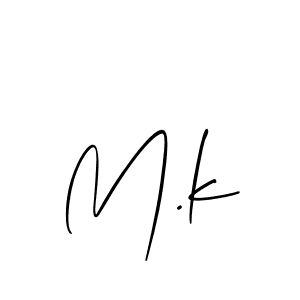 Also You can easily find your signature by using the search form. We will create M.k name handwritten signature images for you free of cost using Allison_Script sign style. M.k signature style 2 images and pictures png