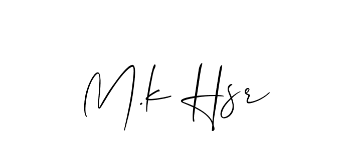 Make a short M.k Hsr signature style. Manage your documents anywhere anytime using Allison_Script. Create and add eSignatures, submit forms, share and send files easily. M.k Hsr signature style 2 images and pictures png