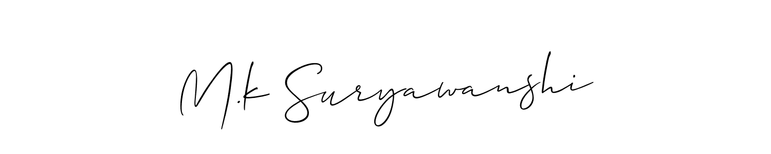 You can use this online signature creator to create a handwritten signature for the name M.k Suryawanshi. This is the best online autograph maker. M.k Suryawanshi signature style 2 images and pictures png