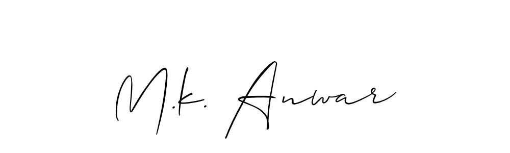 You can use this online signature creator to create a handwritten signature for the name M.k. Anwar. This is the best online autograph maker. M.k. Anwar signature style 2 images and pictures png